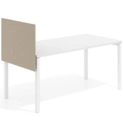 Separador para mesa individual lateral móvil en melamina