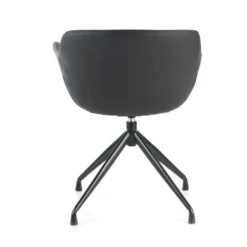 Silla confidente Anne, Giratoria Ruedas Asiento Ecopiel