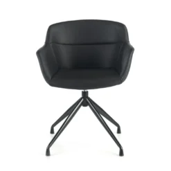 Silla confidente Anne, Giratoria Ruedas Asiento Ecopiel