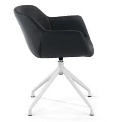 Silla confidente Anne, Giratoria Asiento Ecopiel