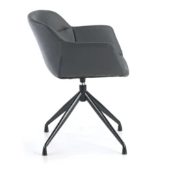 Silla confidente Anne, Giratoria Asiento Ecopiel