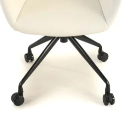 Silla confidente Anne, Giratoria Ruedas Asiento Ecopiel