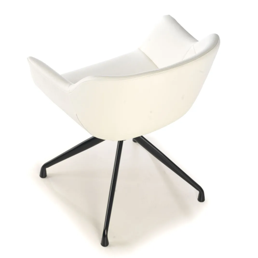 Silla confidente Anne, Giratoria Asiento Ecopiel