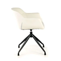 Silla confidente Anne, Giratoria Asiento Ecopiel