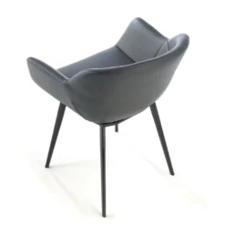 Silla confidente Anne, 4 patas Ecopiel
