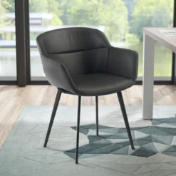 Silla confidente Anne, 4 patas Ecopiel