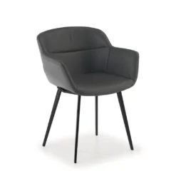 Silla confidente Anne, 4 patas Ecopiel