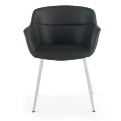 Silla confidente Anne, 4 patas Ecopiel