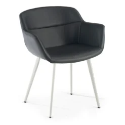 Silla confidente Anne, 4 patas Ecopiel