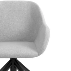Silla confidente con ruedas moon base de aluminio