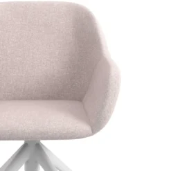 Silla confidente con ruedas moon base de aluminio