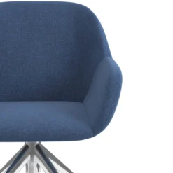 Silla confidente con ruedas moon base de aluminio
