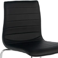 Silla confidente Cube 4 Patas estructura cromo ecopiel