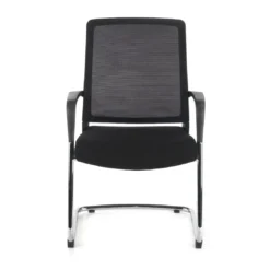 Silla confidente Dante patín, respaldo ergonómico red
