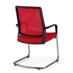 Silla confidente Dante patín, respaldo ergonómico red