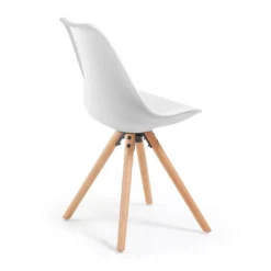Silla confidente de diseño Nordic, patas de madera