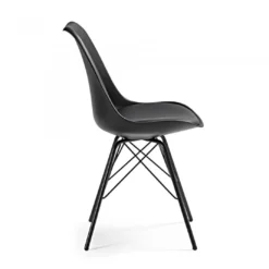 Silla confidente de diseño Nordic, patas de Metal