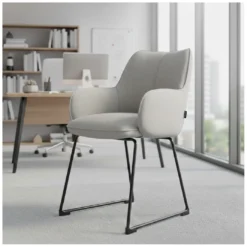 Silla confidente Gala, estructura patín