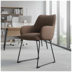 Silla confidente Gala, estructura patín