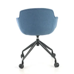 Silla Confidente Ivonne, Giratoria con ruedas, Tapizada
