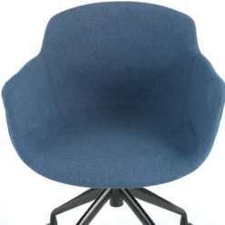 Silla Confidente Ivonne, Giratoria con ruedas, Tapizada