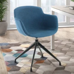 Silla confidente Ivonne Giratoria Asiento Tapizado