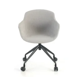 Silla Confidente Ivonne, Giratoria con ruedas, Tapizada