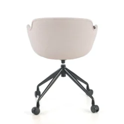 Silla Confidente Ivonne, Giratoria con ruedas, Tapizada