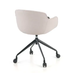 Silla Confidente Ivonne, Giratoria con ruedas, Tapizada