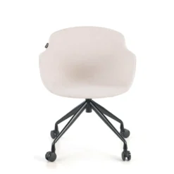 Silla Confidente Ivonne, Giratoria con ruedas, Tapizada