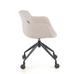 Silla Confidente Ivonne, Giratoria con ruedas, Tapizada