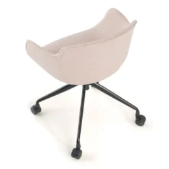 Silla Confidente Ivonne, Giratoria con ruedas, Tapizada