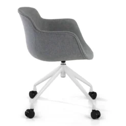 Silla Confidente Ivonne, Giratoria con ruedas, Tapizada