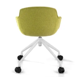 Silla Confidente Ivonne, Giratoria con ruedas, Tapizada