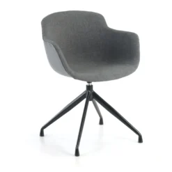 Silla confidente Ivonne Giratoria Asiento Tapizado