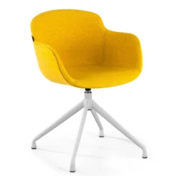 Silla confidente Ivonne Giratoria Asiento Tapizado