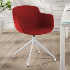 Silla confidente Ivonne Giratoria Asiento Tapizado