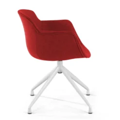 Silla confidente Ivonne Giratoria Asiento Tapizado