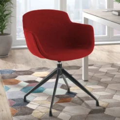 Silla confidente Ivonne Giratoria Asiento Tapizado
