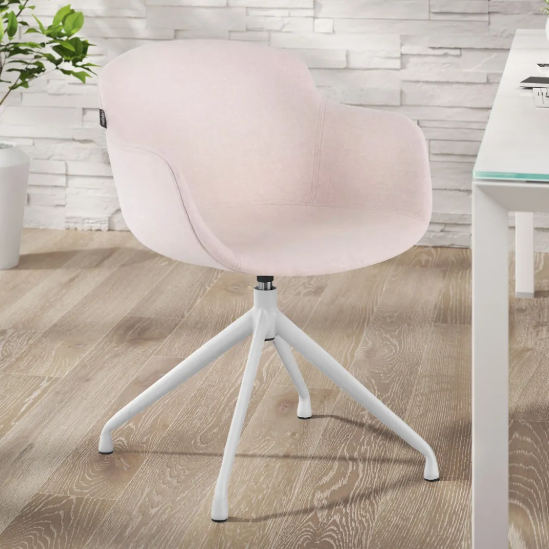 Silla confidente Ivonne Giratoria Asiento Tapizado