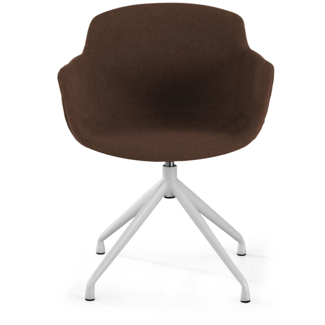 Silla confidente Ivonne Giratoria Asiento Tapizado