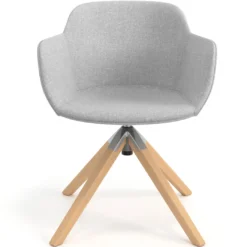 Silla confidente Ivonne Patas Madera Tapizado