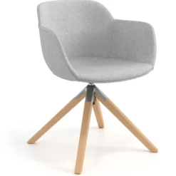 Silla confidente Ivonne Patas Madera Tapizado