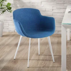 Silla confidente Ivonne, Patas, Estructura metálica, Tapizada