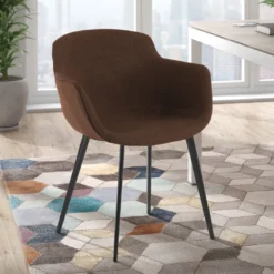 Silla confidente Ivonne, Patas, Estructura metálica, Tapizada