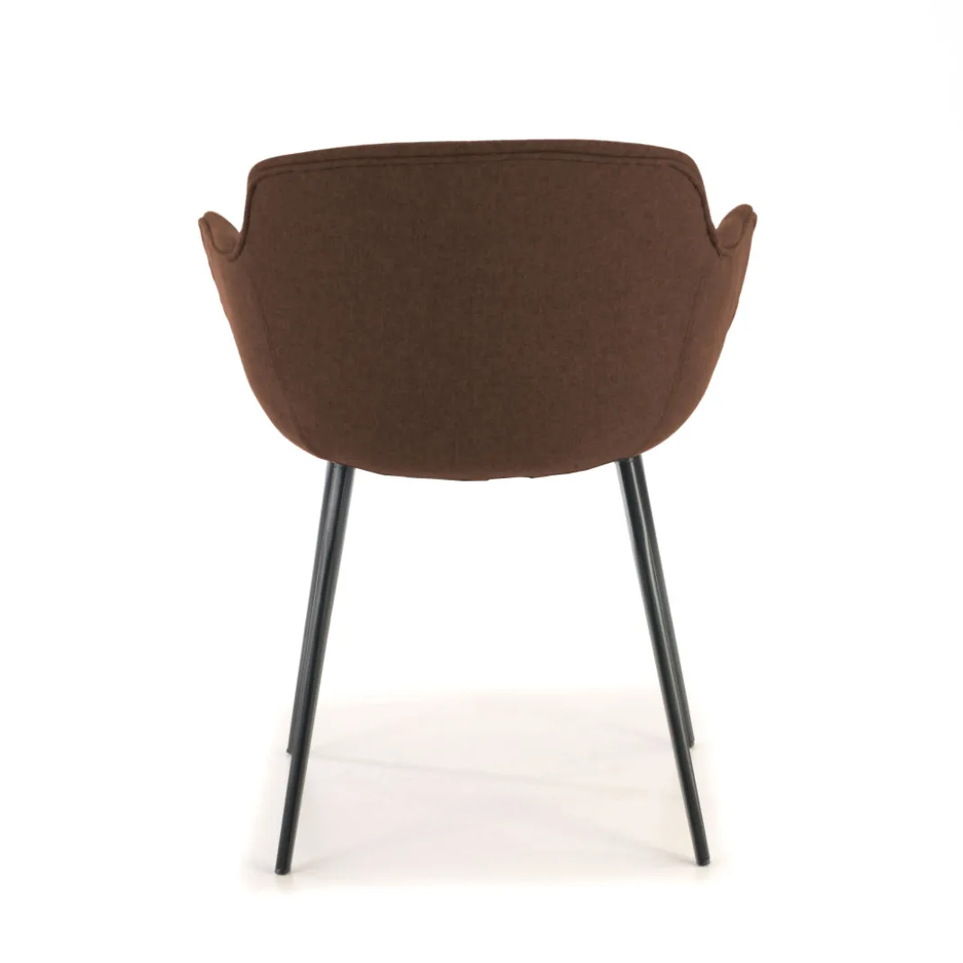 Silla confidente Ivonne, Patas, Estructura metálica, Tapizada