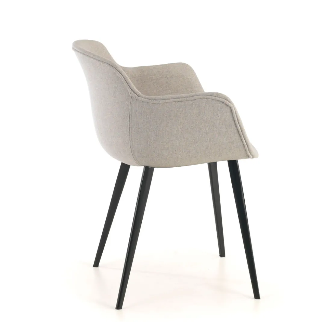 Silla confidente Ivonne, Patas, Estructura metálica, Tapizada