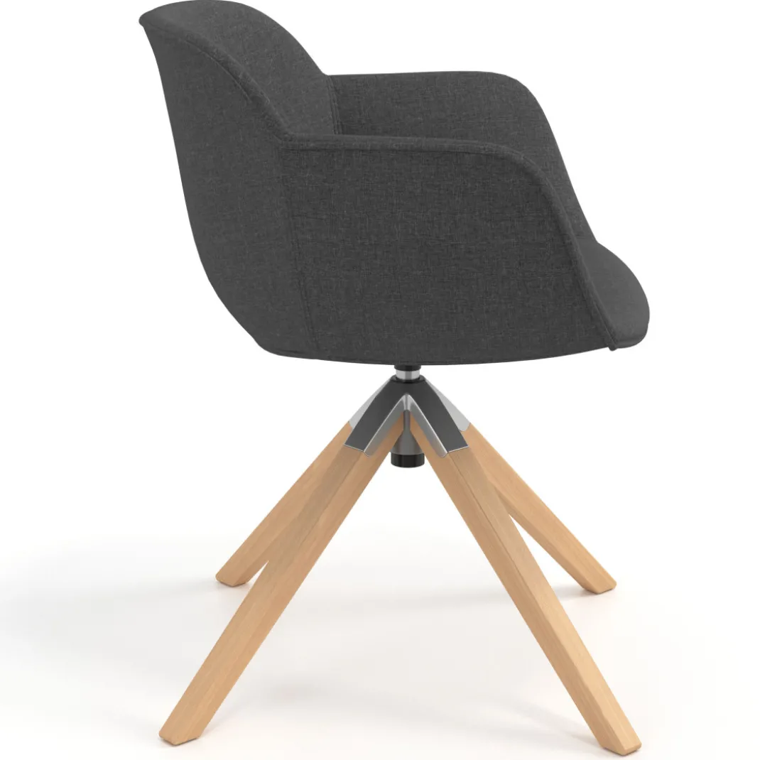 Silla confidente Ivonne Patas Madera Tapizado