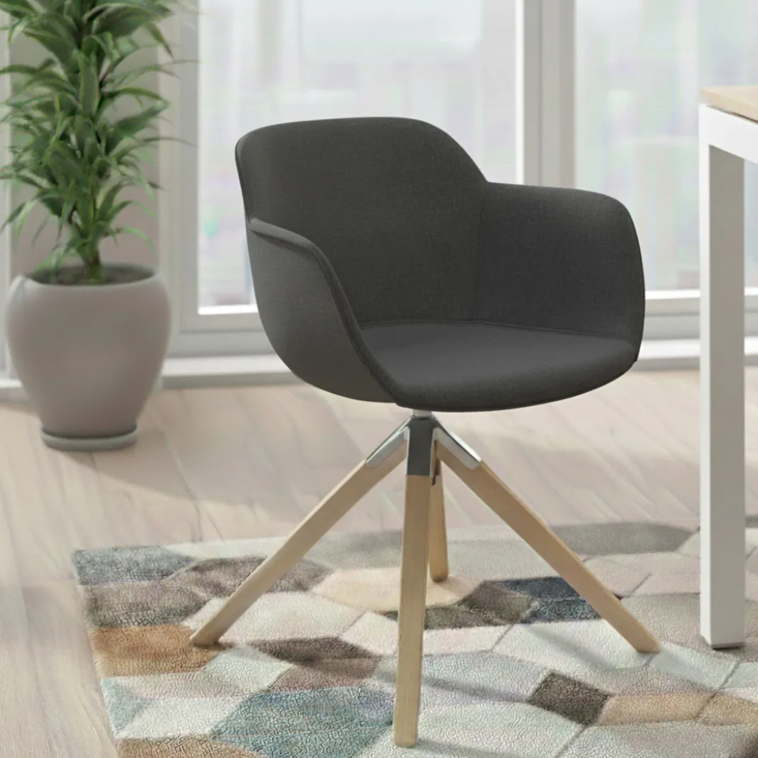 Silla confidente Ivonne Patas Madera Tapizado