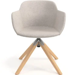 Silla confidente Ivonne Patas Madera Tapizado